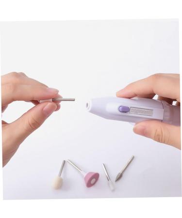 Electric Nail Drill Professional Electric Manicure Pedicure Nail File Set Portable Mini Nail Drill System Manicure Polishing Shape Tools With 5 Grinding Head 1Set Battery Not Included - Buy Online on SooperMarket.com