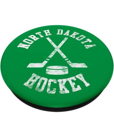 Vintage North Dakota Hockey PopSockets PopGrip: Swappable Grip for Phones & Tablets Black - Buy Online on SooperMarket.com