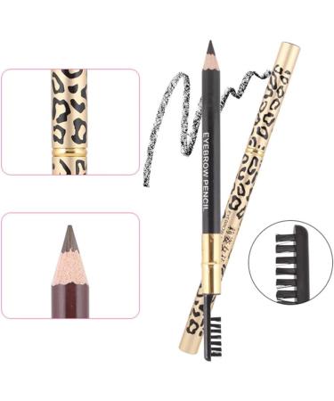 Baluue 2pcs Eeyebrow Pen with Brush Eyebrow Definer Pencil Eyebrow Makeup Long Lasting Waterproof Dark Coffee 3# 1 count (Pack of 1) Dark Coffee 3 - Buy Online on SooperMarket.com