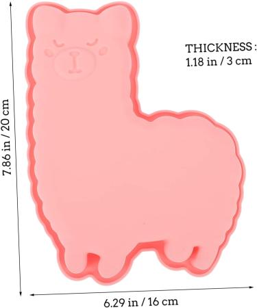 MAGICLULU Fondant Mold 2pcs Alpaca Cake Mold Chocolate Baking Supplies Silica Gel 3D Baking Mold - Buy Online on SooperMarket.com