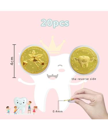 20 Tooth Fairy Commemorative Gold Coins for Boys | Perfect Tooth Fairy Gifts & Keepsakes - Buy Online on SooperMarket.com