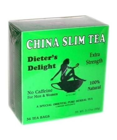 China Slim Tea Dieter's Delight 36 Tea Bags NET WT 3.17 OZ (90 g) by the teapot company