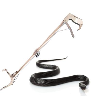 Hundnsney Collapsible Snake Tongs Reptile Catcher Stick Rattlesnake Pick-Up Handling Tool with Wide Jaw - Buy Online on SooperMarket.com
