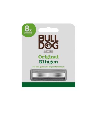 BULLDOG - wet shave for men | Original razor blades | 8 replacement blades | 5-blade 8 replacement blades