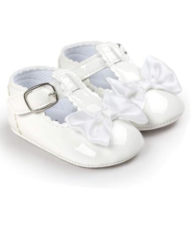 LACOFIA Baby Girls Anti-Slip Mary Jane Princess Shoes - White (6-12 Months) - Buy Online on SooperMarket.com