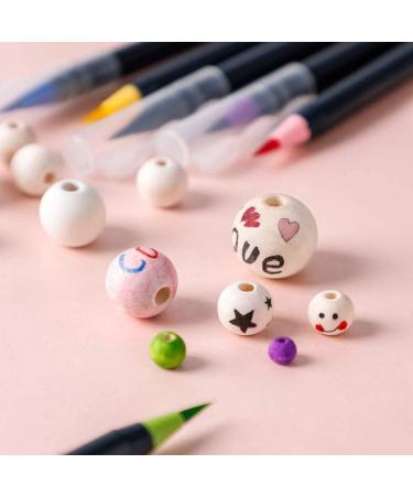 300pcs 20mm Natural Unfinished Round Wood Beads | Wooden Spacer Beads for DIY Crafts - Buy Online on SooperMarket.com