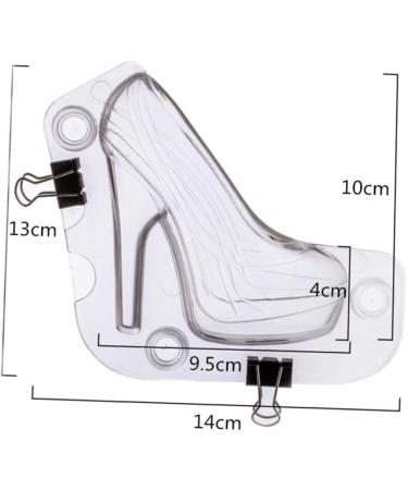 PRETYZOOM Chocolate Mold Shoe Fondant Mold 3D Shoes Cake Mold for Chocolate 3D High Heel Meaningful Gift Sugarcraft Mold Soap Making Decor Reusable Mold Muffin Cartoon Plastic Miss - Buy Online on SooperMarket.com