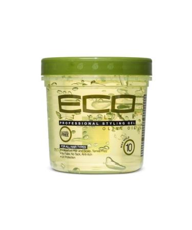ECO Professional Olive Oil Styling Gel Maximum Hold For All Hair Types 8 oz