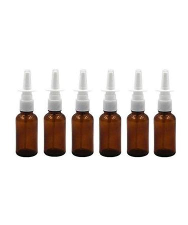 6 pieces 5 ml of empty amber glass-travel nasal spray bottles glasses fine fog atomizer cosmetics make-up perfume storage tank