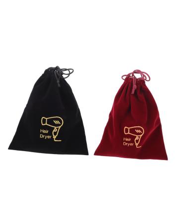 WOONEKY 6 Pcs Storage Bag Drawstring Bag Hair Dryer Travel Bag Hair Dryer Bag Hair Accessory Pouch Fabric