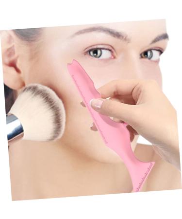 FOMIYES 3pcs Silicone Beauty Ruler - Reusable Eyeliner & Eyeshadow Stencil Set - Makeup Tool for Lipstick Mascara & Eyebrows - Pink - Buy Online on SooperMarket.com