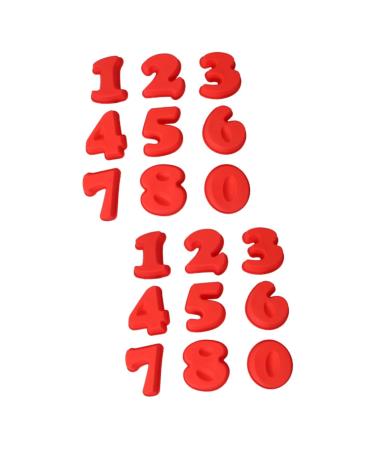 MAGICLULU Silicone Ice Cream Mold 18 Pcs Celebrity 3D Chocolate Mold Silicone Letter Molds mediumx2pcs