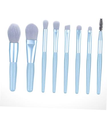 BELLIFFY 8pcs Powder Brush Eyeshadow Makeup Cosmetic Face Brushes Makeup Face Brushes Facial Kit Blue Wooden - Buy Online on SooperMarket.com