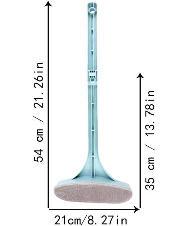 Virtcooy Glass Cleaning Brush - Glass Cleaning Scraper | Wet and Dry Dual Use Window Floor Wash Brush Mesh Screen Cleaner for Walls Counters Sofa Blue - Buy Online on SooperMarket.com