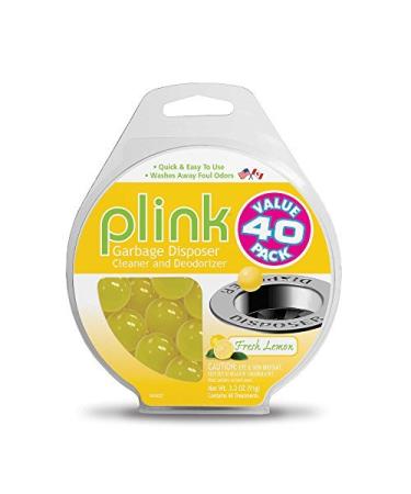 Plink Lemon-Scented Garbage Disposal Cleaner and Deodorizer | Includes 40 treatments |Made in USA by Plink