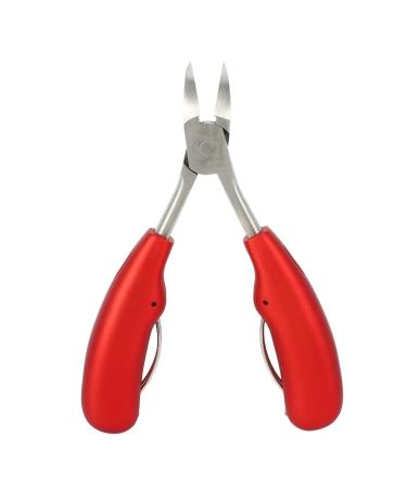 FYOBOT Double Spring Soft Rubber Handle Fingernail&Toenail Cuticle Nipper Trimming Cutter Scissor Plier Nail Clipper Cutter