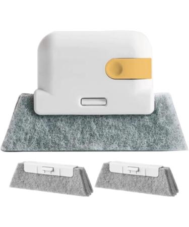 Epodmalx Yellow Window Cleaning Brush Window Sill Slot Cabinet Crevice Brush with Replacement Head Household Cleaning Tools - Buy Online on SooperMarket.com