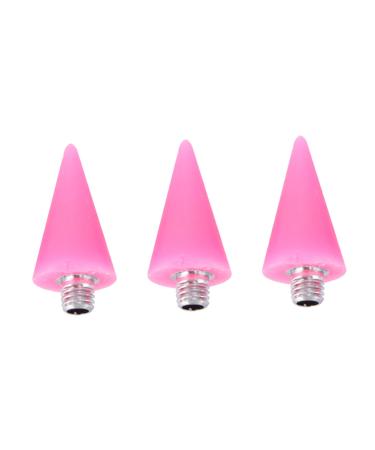DOITOOL 9 Pcs Nail Point Pen Head Dotting Pen Studs Picker Dual Tips Dotting Pen Handheld Tool Nail Beads Wax Head Rhinestone Picker Tool Nail Rhinestones Picker Pencil Pink Double Head
