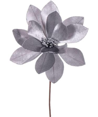 Vickerman 705308-22" Black Velvet Sheen Glitter Trim Poinsettia Spray (4 Pack) (RG223317) - Buy Online on SooperMarket.com