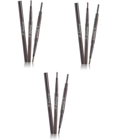 PLAFOPE 3pcs 2 1 Eyebrow Pencil Brush Double Headed Eyebrow Preamp Eyebrow Pencil Eyebrow Tool Makeup Brush - Buy Online on SooperMarket.com