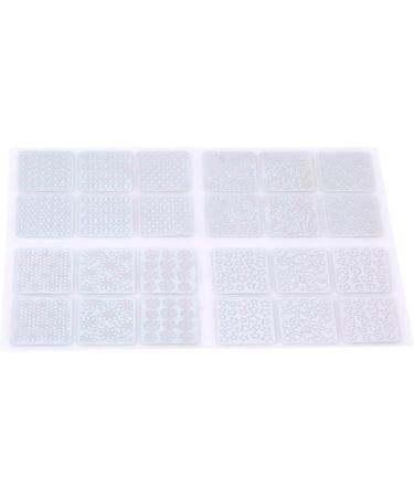 12 Sheets Nail Vinyl Stencils Nail Art Decoration Stickers Set Nail Art Design Stickers Tips Decals Adorable Quality and Practical Nice Design - Buy Online on SooperMarket.com