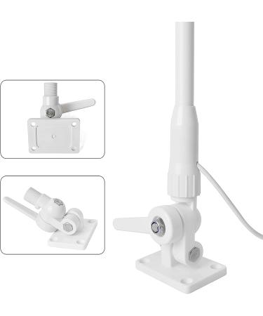 UAYESOK VHF Marine Base Antenna 48 Fiberglass Waterproof Boat Antenna | Adjustable Ratchet Mount - Buy Online on SooperMarket.com