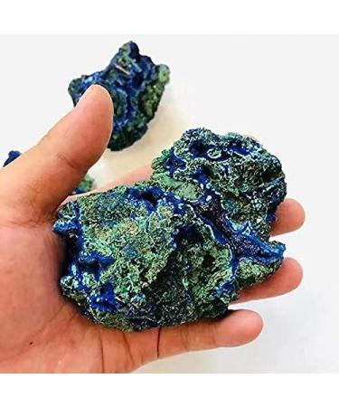 1pc 150g-200g Natural Blue Crystals Stones unpolished Rough Azurite Specimen Chakra Reiki Balancing - Buy Online on SooperMarket.com