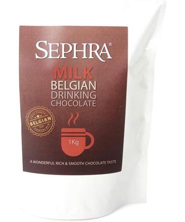 Sephra Belgian Hot Drinking Chocolate - 1kg Bag, Barista Style Instant Hot Cocoa Drink - Belgian Milk Flakes, 1 Pack - Buy Online on SooperMarket.com