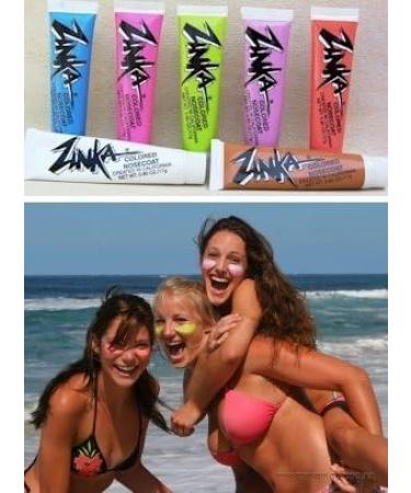 Zinka Nose Coat Neon Green - SPF 50 Waterproof Sunscreen for Face | 0.60oz (17g) - Ideal for Outdoor Activities - Buy Online on SooperMarket.com
