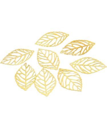 200 pcs Leaves India Hanging Leaf Headwear Tree Flatback Making Bracelet Craft for DIY Bride Silver 2*3.4cmx3pcs Goldenx3pcs - Buy Online on SooperMarket.com