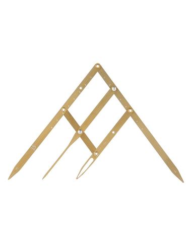 Golden Ratio Calipers Stainless Steel Eyebrow Measuring Ruler Flexible Removable Ruler Eyebrow Mapping Caliper Permanent Makeup Measure Tool(Gold)