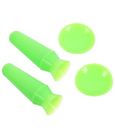 Healvian 1 Set Silicone Eyeball Cover Flexible Eyeball Cover Silicone Eyeball Pad Surgery Eyeball Protector Green