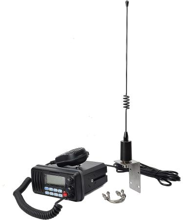 UAYESOK 15 Inch Stainless Steel Marine VHF Antenna for Cobra, Icom, Uniden, Standard Horizon Radio - Low Profile Design with 16.4ft Coaxial Cable - Buy Online on SooperMarket.com