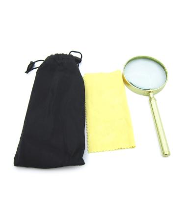 65mm 30X Handheld Glass Shatterproof Reading Magnifier for Seniors and Kid Lens Metal Handle Handheld Glass 30x