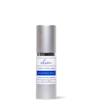 Elon Vitamin C Serum for Face Anti Aging Serum to Reduce Fine Lines & Wrinkles Improves Skin Texture - Activates Collagen Production Facial Skin Care Products (1 oz)