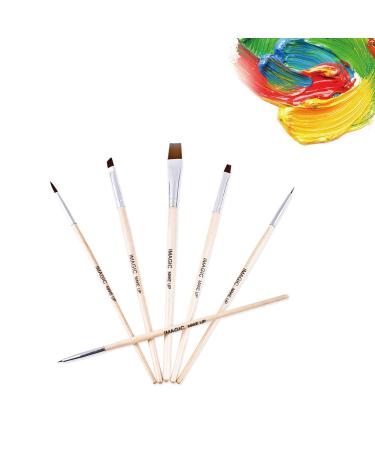 6 Partial make -up set for facial body multifunctional nylon brush for face eyes lips face body make -up best for beginners and professional makeup artists