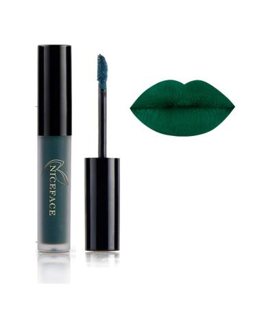 GL-Turelifes Halloween Matte Liquid Lipstick Long Lasting Non-stick Non-fading Lip Gloss Vivid Vampire lipsticks for Masquerade Cosplay Halloween Makeup (#30 Green)