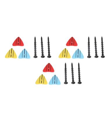 Height-adjustable golf teas 3 set practical golf ball position marking golf tea nail pencils golf training accessories for improved performance