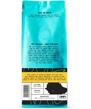 Coffee Beans 227g Bag Whole Bean Coffee Ethiopian Coffee Beans Fruits Notes 100% Arabica Light Roast Speciality Freshly Roasted Single Origin (We Are Coffee Co) Whole Bean 227 g (Pack of 1) - Buy Online on SooperMarket.com