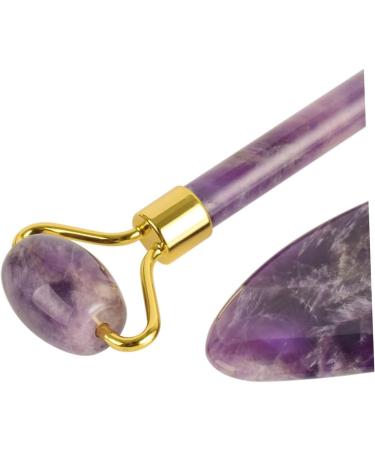 WOONEKY 1pc Eye Beauty Roller Face Neck Massager Jade Facial Massager Scrapping Plate for Spa Face Massage Roller for Women Jade Scraping Plate Trigger Point Board Eyes Purple 8.00X5.00X1.50CM Purple - Buy Online on SooperMarket.com