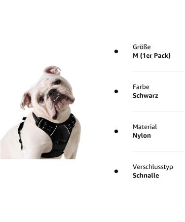 Eagloo Large Dog Harness - Adjustable No-Pull Chest Harness with Reflective Strips for Labrador - Anti-Train Control Black (1 Pack) - Buy Online on SooperMarket.com