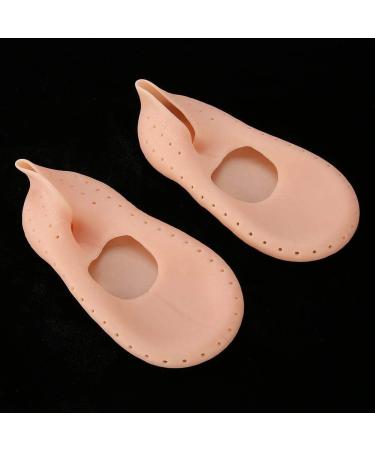 Silicone Protective Socks for Cracked Feet | Anti-Tear Moisturizing Foot Care - M Skin Color - Buy Online on SooperMarket.com