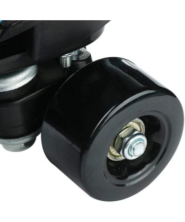 XUDREZ Holographic High Top Roller Skates - Black PU Leather - Double-Row Four Wheels - Size 37US5.5 - Buy Online on SooperMarket.com
