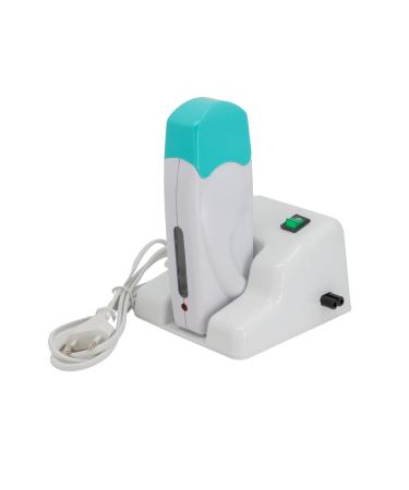 Epilwax - epilator - waxed heater for professional depilation 100 ml roll -on with bracket - device for hair removal waxing cart refill pack (modular white)