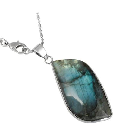 Natural Crystal Rough 1Lot Natural Irregular Shape Labradorite Healing Crystal Chakra Reiki Pendant Fit Necklace - Buy Online on SooperMarket.com