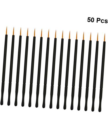 Beavorty 150 Pcs white Wand Applicator Eyeliner Liquid Eye shadow brush gel eyeliner brush - Buy Online on SooperMarket.com