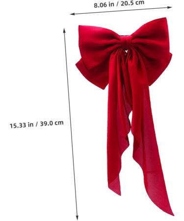 Gogogmee Satin Ribbon Hairpin Barrettes for Thick Hair Large Hair Bows for Big Hair Bows for Teen Hair Clips Barrettes Ponytail Clip Barrettes for Teen Hair Ribbon - Buy Online on SooperMarket.com