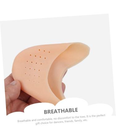 Cabilock 6pcs Silicone Gel Toe Protector Set - Reusable Dance Shoe Filler for Daily Use | Breathable Toe Sleeve Accessory - Buy Online on SooperMarket.com