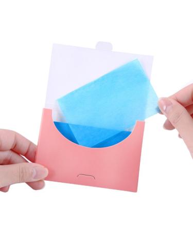 6 Boxes Flax Aloe Face Oil Absorbing Paper Sheets Oil-Absorbing Tissues Makeup Oil Control Absorbing Blotting Unisex Paper Sheets(Random Color)