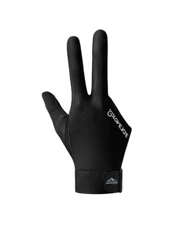 Furryvl Billard glove 3-finger gloves breathable billiard gloves billiard gloves slip-resistant and breathable pool tauste gloves unisex stretchy for billiard access black right hand